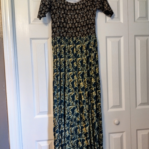 Natural Life Brown and Blue Floral Dress - Picture 3 of 5